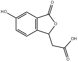 2-(5-HYDROXY-3-OXO-1,3-DIHYDROISOBENZOFURAN-1-YL)ACETIC ACID Structure