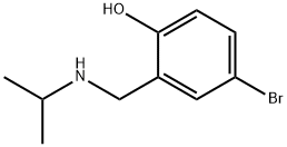 4-bromo-2-{[(propan-2-yl)amino]methyl}phenol Struktur