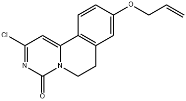 9-(allyloxy)-2-chloro-6,7-dihydro-4H-pyrimido[6,1-a]isoquinolin-4-one Struktur