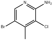 2-Amino-5-bromo-3-chloro-4-methylpyridine Structure