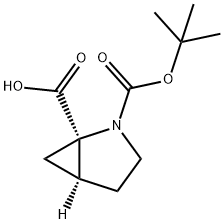 (1R,5S)-2-(tert-butoxycarbonyl)-2-azabicyclo[3.1.0]hexane-1-carboxylic acid Structure