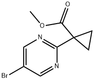 METHYL 1-(5-BROMOPYRIMIDIN-2-YL)CYCLOPROPANECARBOXYLATE Structure