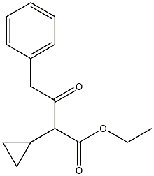 ETHYL 2-CYCLOPROPYL-3-OXO-4-PHENYLBUTANOATE Struktur