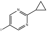 2-环丙基-5-碘嘧啶, 1447608-05-0, 结构式
