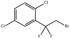 2-(2-BROMO-1,1-DIFLUOROETHYL)-1,4-DICHLOROBENZENE Structure