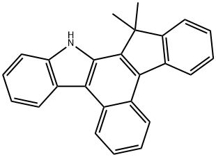 13,14-dihydro-14,14-dimethyl-benz[c]indeno[2,1-a]carbazole Structure