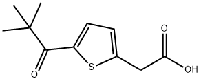 [5-(2,2-dimethylpropanoyl)-2-thienyl]acetic acid Structure