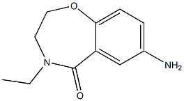 7-amino-4-ethyl-2,3-dihydro-1,4-benzoxazepin-5-one 结构式