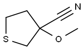 3-methoxythiolane-3-carbonitrile Structure