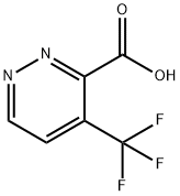 4-三氟甲基哒嗪-3-甲酸, 1448156-15-7, 结构式
