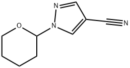 1-(Tetrahydro-pyran-2-yl)-1H-pyrazole-4-carbonitrile Structure