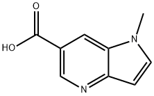 1-METHYL-1H-PYRROLO[3,2-B]PYRIDINE-6-CARBOXYLIC ACID Struktur