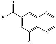 8-Chloro-quinoxaline-6-carboxylic acid Structure