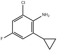 2-Chloro--6-cyclopropyl-4-fluoroaniline Struktur