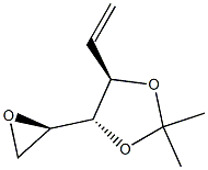 (4S,5R)-2,2-DIMETHYL-4-((R)-OXIRAN-2-YL)-5-VINYL-1,3-DIOXOLANE Struktur