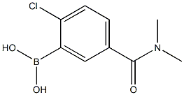 2-Chloro-5-(dimethylcarbamoyl)benzeneboronic acid, 97% 结构式