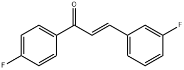 (2E)-3-(3-fluorophenyl)-1-(4-fluorophenyl)prop-2-en-1-one, 1449399-98-7, 结构式