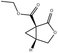 ethyl (1S,5R)-2-oxo-3-oxabicyclo[3.1.0]hexane-1-carboxylate Struktur