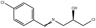 (R)-1-chloro-3-{[(4-chlorophenyl)methylene]amino}propan-2-ol Struktur