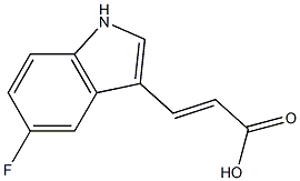 3-(5-fluoro-1H-indol-3yl)-acrylic acid 结构式