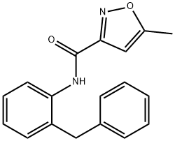 3-Isoxazolecarboxamide,5-methyl-N-[2-(phenylmethyl)phenyl]- Structure