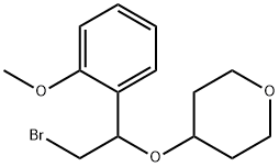 4-(2-溴-1-(2-甲氧基苯基)乙氧基)四氢-2H-吡喃, 1455376-95-0, 结构式