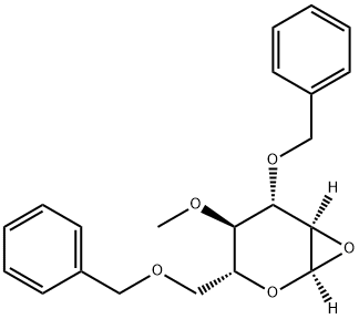 (1S,3R,4R,5S,6R)-5-(benzyloxy)-3-((benzyloxy)methyl)-4-methoxy-2,7-dioxabicyclo[4.1.0]heptane Struktur