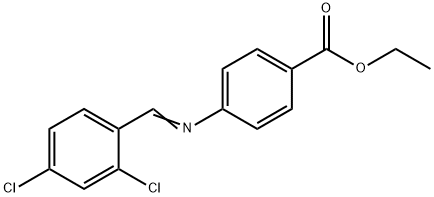 ethyl 4-[(2,4-dichlorobenzylidene)amino]benzoate,14632-36-1,结构式