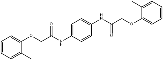 N,N'-1,4-phenylenebis[2-(2-methylphenoxy)acetamide] Structure