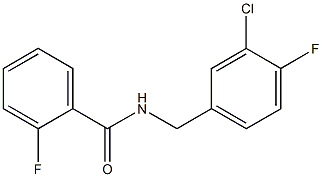 N-[(3-chloro-4-fluorophenyl)methyl]-2-fluorobenzamide Structure