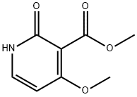 methyl 4-methoxy-2-oxo-1,2-dihydropyridine-3-carboxylate Struktur