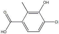 4-氯-3-羟基-2-甲基苯甲酸, 147215-41-6, 结构式