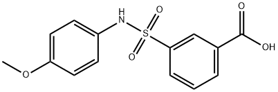 3-(N-(4-methoxyphenyl)sulfamoyl)benzoic acid Structure