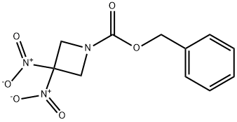 苯甲基 3,3-二硝基吖丁啶-1-甲酸基酯 结构式