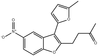 147723-40-8 4-[3-(5-methylfuran-2-yl)-5-nitro-1-benzofuran-2-yl]butan-2-one