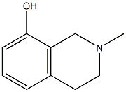 1,2,3,4-テトラヒドロ-2-メチル-8-イソキノリノール 化学構造式