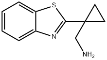 (1-(BENZO[D]THIAZOL-2-YL)CYCLOPROPYL)METHANAMINE Structure