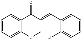 (2E)-3-(2-chlorophenyl)-1-(2-methoxyphenyl)prop-2-en-1-one Structure