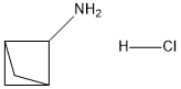 BICYCLO[1.1.1]PENTAN-1-AMINE HCL,148749-92-2,结构式