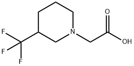 (3-Trifluoromethyl-piperidin-1-yl)-acetic acid Structure