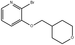2-bromo-3-((tetrahydro-2H-pyran-4-yl)methoxy)pyridine Struktur