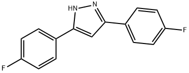 3,5-双(4-氟苯基)-1H-吡唑, 1493-47-6, 结构式