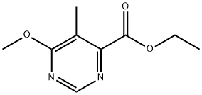 ETHYL 6-METHOXY-5-METHYLPYRIMIDINE-4-CARBOXYLATE Struktur