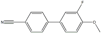 4-(3-fluoro-4-methoxyphenyl)benzonitrile 化学構造式