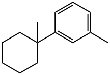 Benzene, 1-methyl-3-(1-methylcyclohexyl)- Struktur