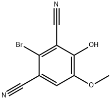 2-BROMO-4-HYDROXY-5-METHOXY-ISOPHTHALONITRILE Structure