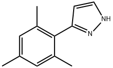 5-(2,4,6-trimethylphenyl)-1H-pyrazole Struktur