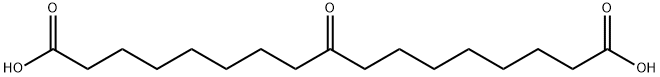 Heptadecanedioic acid, 9-oxo- 化学構造式