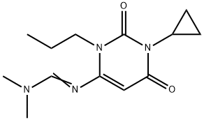 N-(1-cyclopropyl-2,6-dioxo-3-propyl-1,2,3,6-tetrahydropyrimidin-4-yl)-N,N-dimethylformimidamide Structure