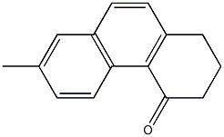 4(1H)-Phenanthrenone, 2,3-dihydro-7-methyl- Struktur